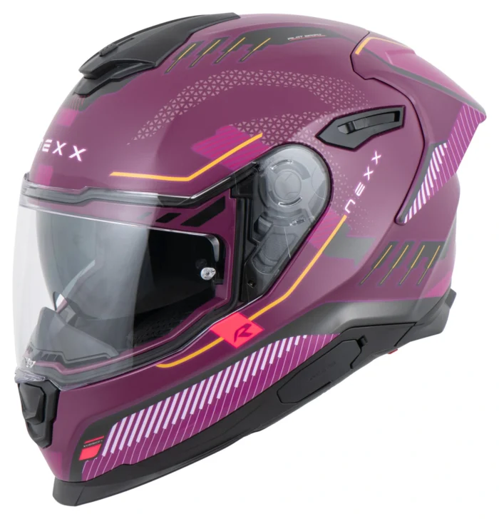 NEXX Y.100R Baron Casco Moto Integral Morado Original - Imagen 2