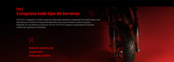 ZT3 Pro E Segway-Ninebot 70km 40km/h 1600W Patinete Eléctrico Original - Imagen 8