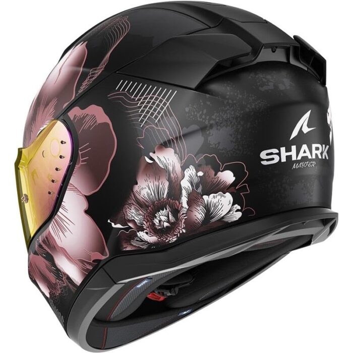 Shark D-Skwal 3 Mayfer Negro Rosa Casco Integral Moto Original - Imagen 2