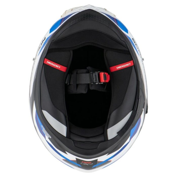 Scorpion EXO-520 Evo Air Elan Casco Integral Blanco-Azul - Imagen 2