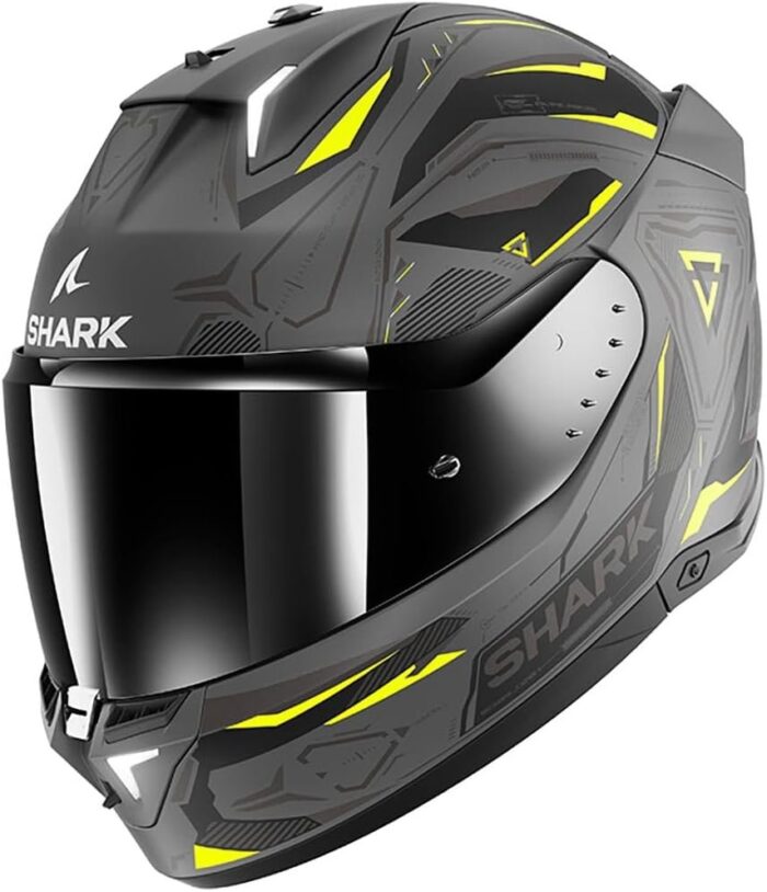 SHARK SKWAL i3 LINIK Negro/Amarillo Casco Integral de Moto Original - Imagen 4