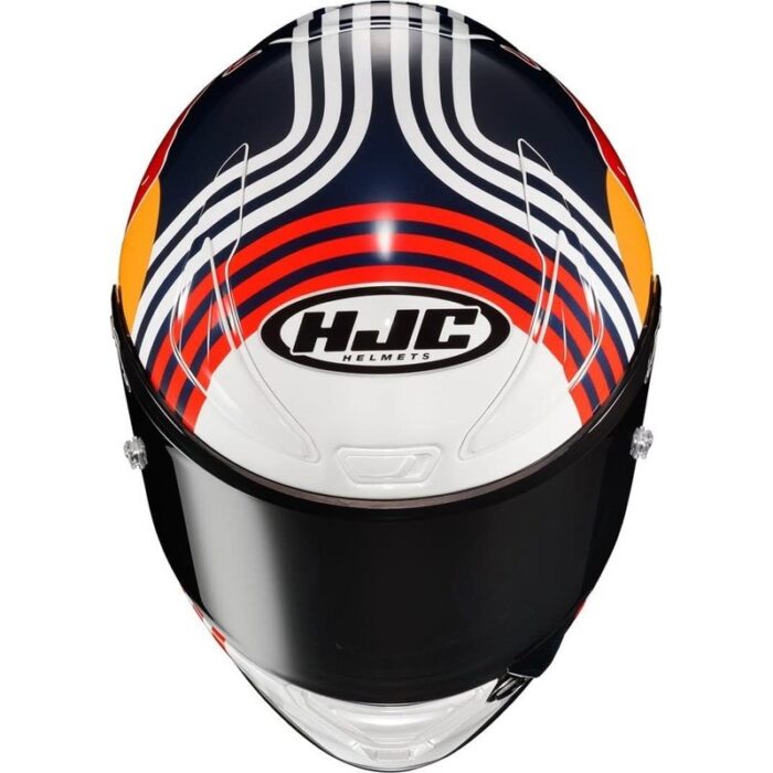 HJC RPHA1 Red Bull Austin GP Casco Moto Integral Blanco/Azul/Rojo Original - Imagen 3