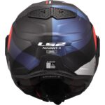 LS2 Advant X Ultra FF901 Casco Modular Fibra de Vidrio Azul/Rojo Original - Imagen 2