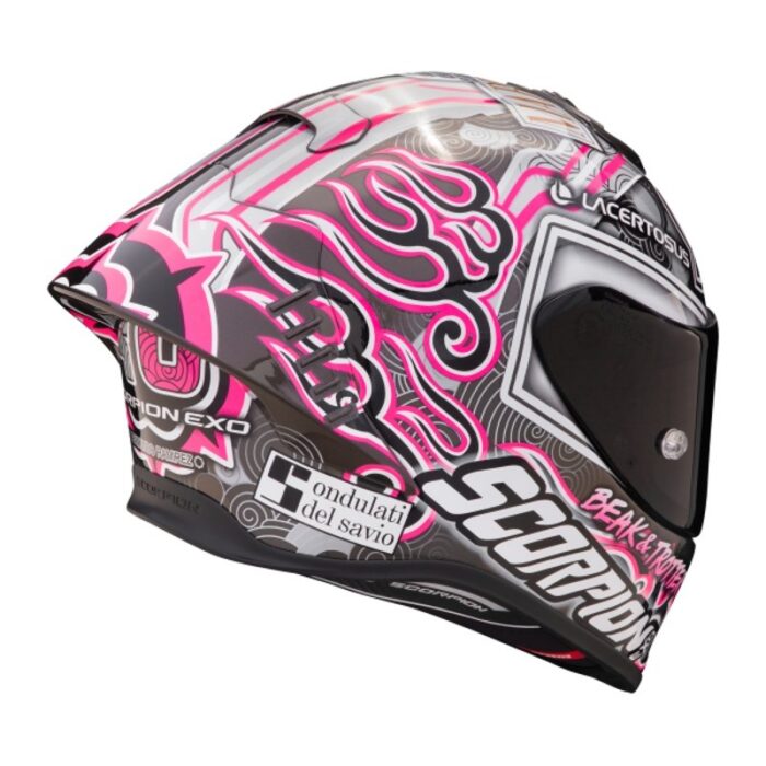 Scorpion EXO-R1 Evo Air Racing Aron Canet Casco Integral Moto - Imagen 2