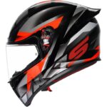 AGV K1 S Fastlap Negro Rojo Casco de Motocicleta Original - Imagen 2