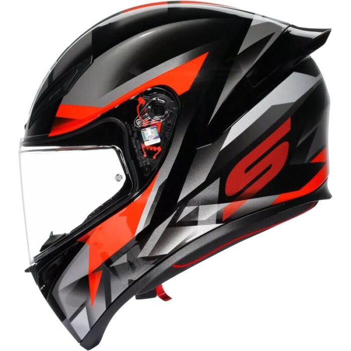 AGV K1 S Fastlap Negro Rojo Casco de Motocicleta Original - Imagen 2