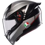 AGV K1 S Lap Negro Mate Rojo Casco de Motocicleta - Imagen 3