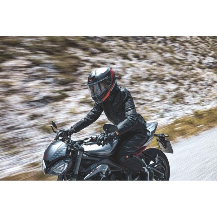 Schuberth S3 Negro Rojo Casco Integral Moto - Imagen 3