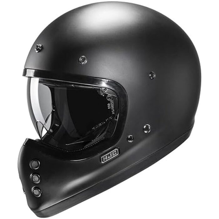 HJC V60 Casco Semi Flat Negro Original - Imagen 2