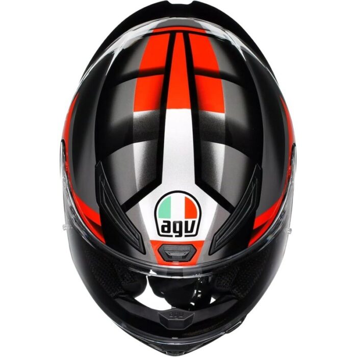 AGV K1 S Fastlap Negro Rojo Casco de Motocicleta Original - Imagen 4