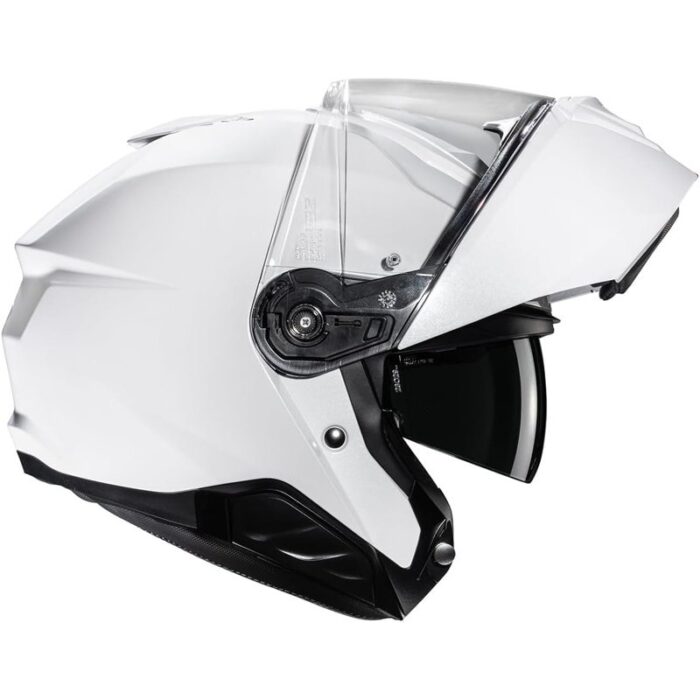 HJC i91 Solid Pearl White Casco Modular Moto Original - Imagen 4