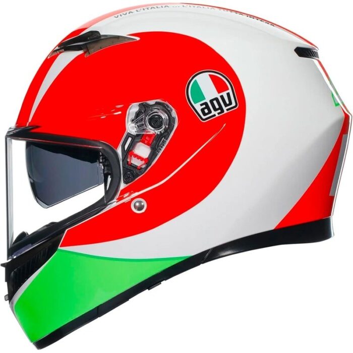 AGV K3 E2206 MPLK Mugello Rojo Casco Integral Moto - Imagen 3