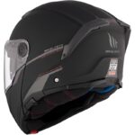 MT Atom 2 SV Solid Negro Mate Casco Modular - Imagen 2