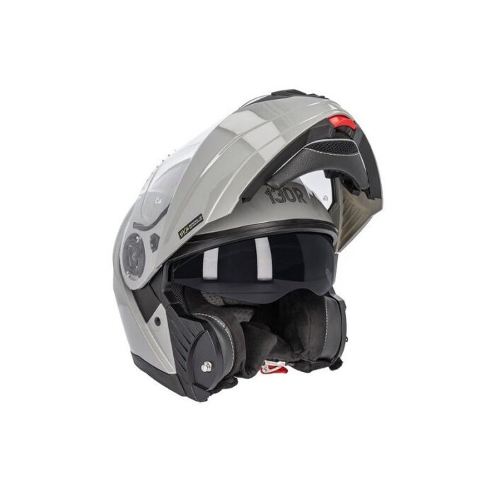 130R Helmets Showa Gris Casco Modular Moto - Imagen 3