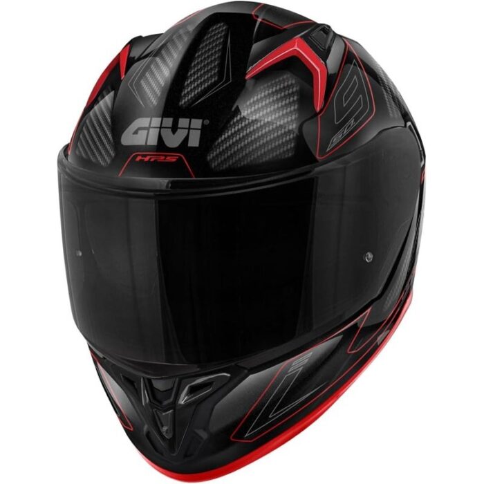 GIVI 50.9 Enigma Negro/Titanio/Rojo Casco Integral Moto - Imagen 4