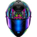 Shark Spartan RS Shaytan Negro Verde Violeta Casco Integral de Moto Original - Imagen 3