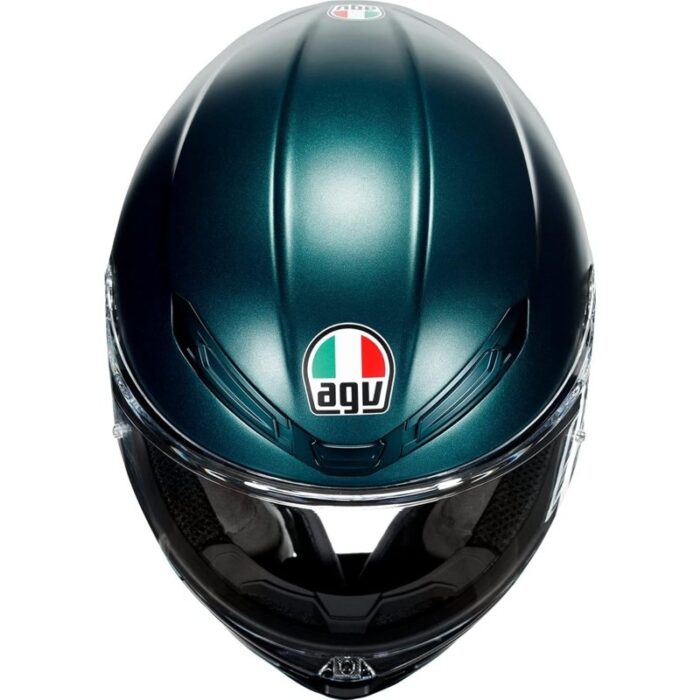 AGV K6 Solid Casco Moto Matte Petrolio - Imagen 3