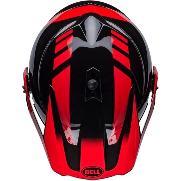 Bell MX-9 Adventure MIPS Negro Brillante/Rojo Casco de Moto Original - Imagen 8