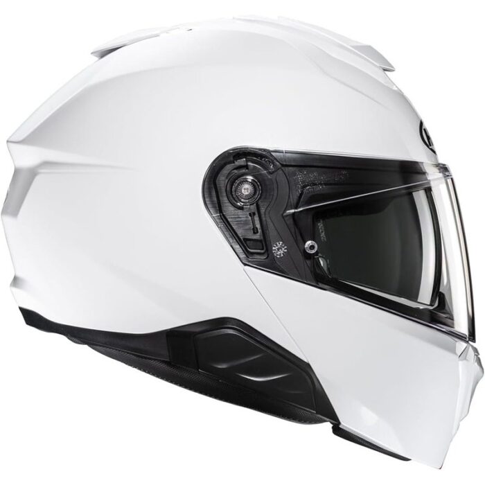 HJC i91 Solid Pearl White Casco Modular Moto - Imagen 6
