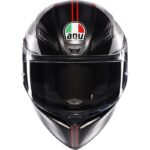AGV K1 S Lap Negro Mate Rojo Casco de Motocicleta - Imagen 7