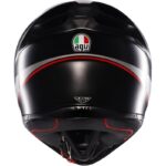 AGV K1 S Lap Negro Mate Rojo Casco de Motocicleta - Imagen 8