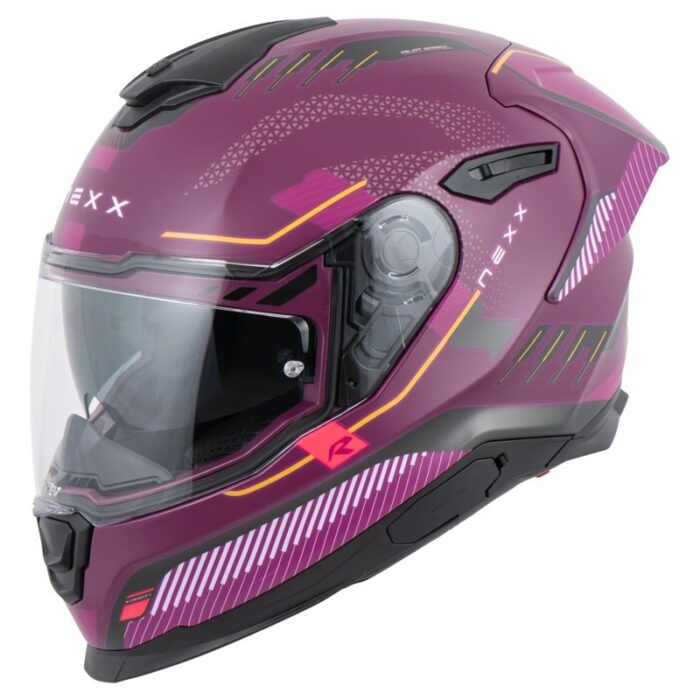 NEXX Y.100R Baron Casco Moto Integral Morado - Imagen 3
