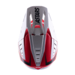 Alpinestars S-M5 Rayón Rojo/Blanco Casco de Motocross - Imagen 6
