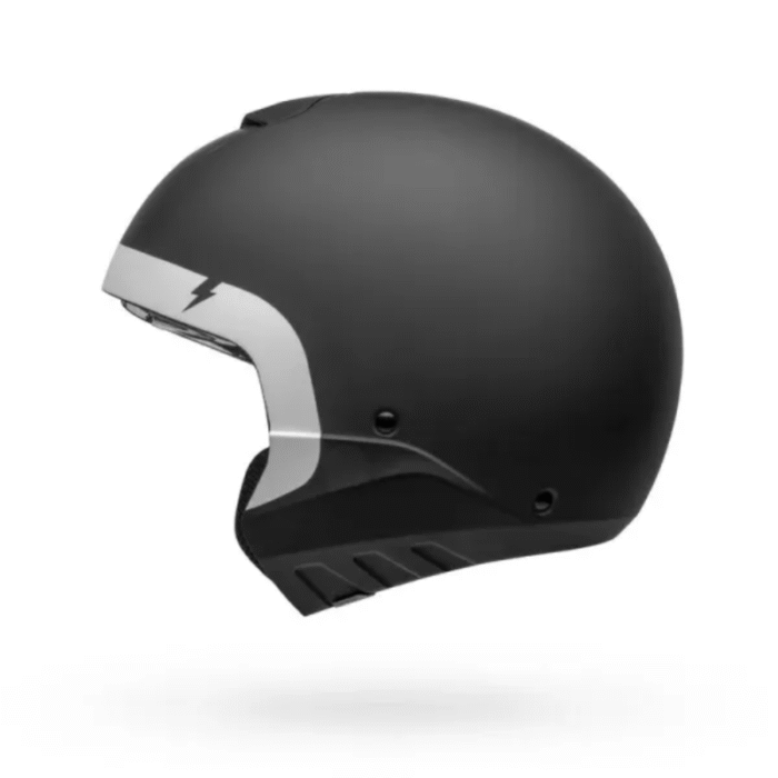 Bell Broozer Cranium Negro Mate/Blanco Casco Modular - Imagen 5