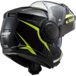 LS2 FF902 Scope II Skid Negro Amarillo Casco Modular Moto Original - Imagen 6