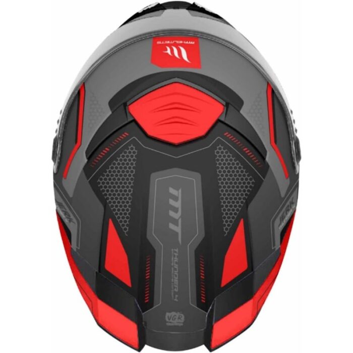 MT Thunder 4 SV Jerk Rosso Opaco Casco Integral de Moto Original - Imagen 5