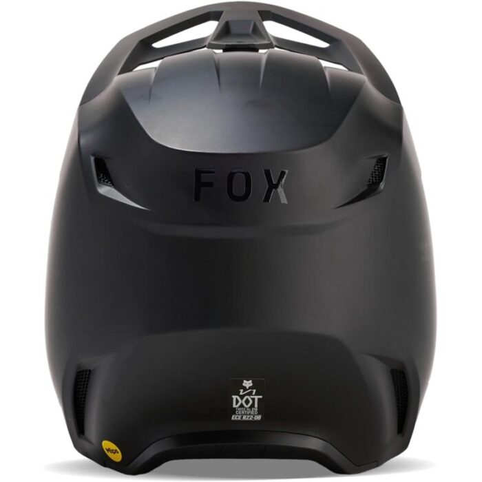 Fox Racing V1 Solid Negro Mate Casco de Bicicleta para Adultos Original - Imagen 4