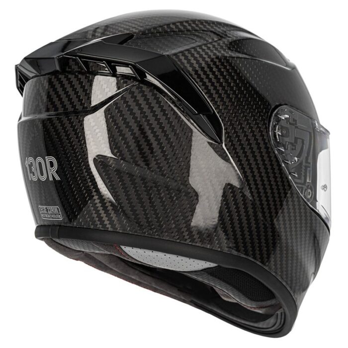 130R Helmets Kashima Carbon Gloss Negro Casco Integral - Imagen 4