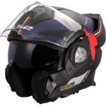 LS2 Advant X Ultra FF901 Casco Modular Fibra de Vidrio Azul/Rojo Original - Imagen 4