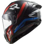 LS2 Thunder Carbon Supra FF805 Rojo/azul Casco Integral Moto - Imagen 4