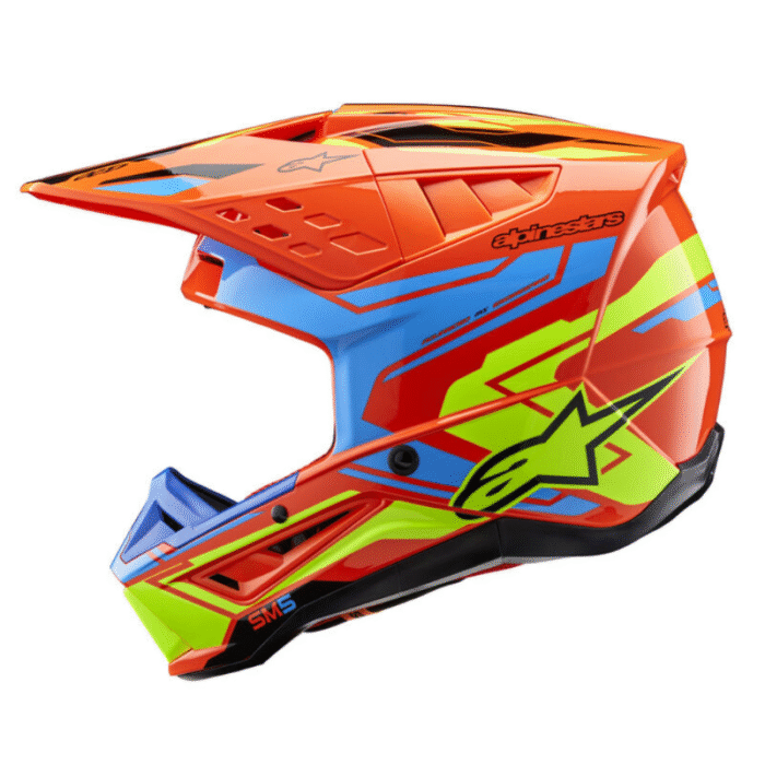 Alpinestars S-M5 Action Azul/Naranja Casco de Motocross - Imagen 5