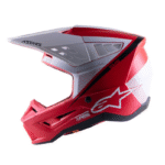 Alpinestars S-M5 Rayón Rojo/Blanco Casco de Motocross