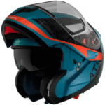 MT Atom SV Adventure Azul Mate Casco Modular - Imagen 2