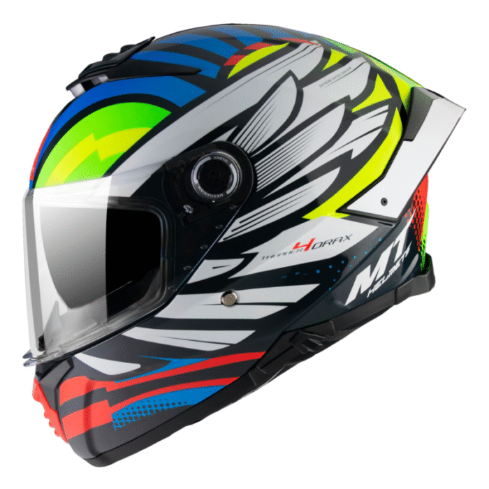 MT Thunder 4 SV Drax B7 Azul Brillo Casco Integral - Imagen 2