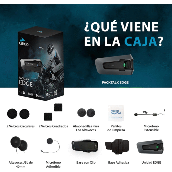 Cardo PACKTALK Edge DMC Intercomunicador Bluetooth Original - Imagen 5