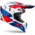 Airoh Wraaap Feel Azul/Rojo Casco de Motocross - Imagen 2