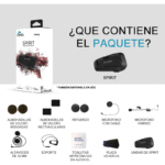 Cardo Spirit HD Intercomunicador Bluetooth para Motocicleta Negro Individual Original - Imagen 7
