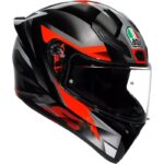 AGV K1 S Fastlap Negro Rojo Casco de Motocicleta Original