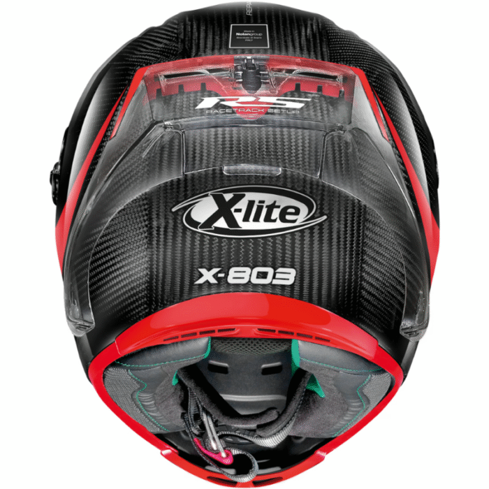 Nolan X-Lite X-803 RS Ultra Carbon Hot Lap Casco Integral Negro/Rojo - Imagen 3