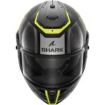 Shark Spartan RS Carbon Shawn DYA Negro/Amarillo Casco Integral Moto - Imagen 3